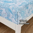 thumbnail image 4 of Floral Printed Sheet Set King Soft Microfiber Botanical Bed Sheets Extra Deep Pocket Pieces, 4 of 6