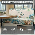 thumbnail image 4 of XYZCANDO Butterfly Floral RV Dinette Cushion Covers Universal Camper Accessories for Inside Sofa Covers Washable Washable Couch Cover 2 Cushion Sofa 1 Backrest Cover and 1 Bench Cover White, 4 of 7