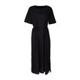 thumbnail image 3 of Vestido Vestido bohemio para mujer, vestido informal de algodón, vestido playero para vacaciones (negro 5XL) Cgtredaw Negro T 26 para Mujer, 3 of 9