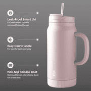 TAL 64oz Stainless Steel Hudson Tumbler with Straw, Mauve