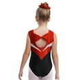 thumbnail image 2 of Doomiva Kids Girls Sleeveless One Piece Gymnastics Leotard Ballet Dance Practice Sparkly Biketard Burgundy 16, 2 of 5