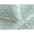thumbnail image 3 of Ambesonne Leafy Scene Quilted Bedspread Set 3 Pcs, Falling Dreamy Leaves, Queen, Almond Green White, 3 of 4