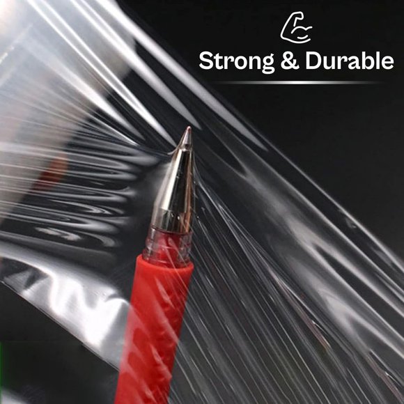 PSBM Mini Stretch Wrap with Handle, 18 Pack, 3 Inch x 700 Feet, 120 Gauge, Clear, Small Plastic Cling Film for Pallets Moving Storing