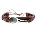 thumbnail image 1 of Pulsera ,Pulsera de cuero trenzado Hombres Mujeres Adultos Encantos,Brazalete envolvente Pulsera Cierre de aleación Moda Novedad,Brazalete Brazalete Brazaletes Punzón,Brazalete kusrkot Pulsera trenzada, 1 of 6