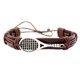 thumbnail image 1 of Brazalete de cuero trenzado tejido Brazalete de muñeca Hombres Mujeres Charm Sharpla Pulsera trenzada, 1 of 6
