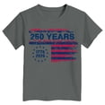 thumbnail image 4 of CAICJ98 250 Years of Freedom 1776 2026 Bald Eagle 250th Birthday Boy Girl T Shirt (Grey,2-3 Years), 4 of 4
