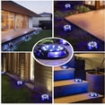 thumbnail image 4 of LINLIN Solar Garden Lights Outdoor, 4 Pack 8LED Solar Lawn Lamp, Outdoor Waterproof Lighting Decoration Stainless Steel Buried Lamp Path Lights Landscape Lights, 4 of 8