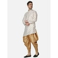 thumbnail image 3 of Mens Desginer Silk Printed Indian Jodhpuri Bandhgala Indoswestern Wear Kurta Set, 3 of 5