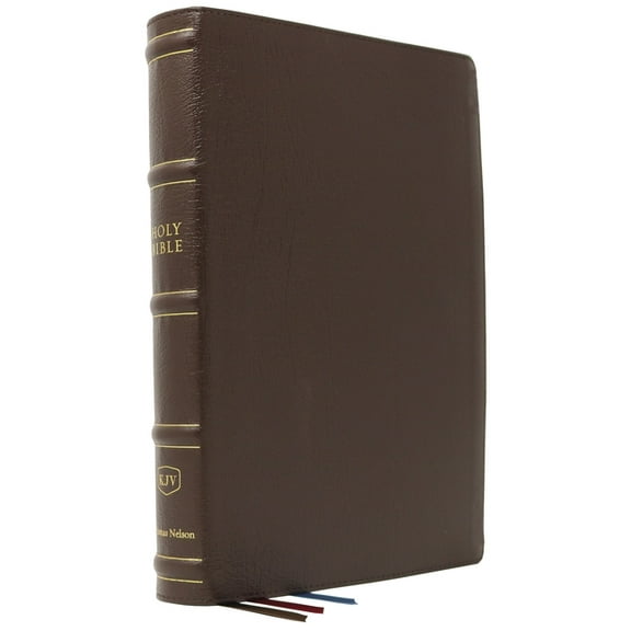 KJV Holy Bible: Large Print Verse-By-Verse with Cross References, Brown Genuine Leather, Comfort Print (Thumb Indexed): King James Version (MacLaren Series) (Other)(Large Print)