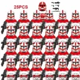 thumbnail image 1 of Juguetes calientes 25 piezas Star Stormtroopers 212th Attack Battalion Troopers bloques de construcción ladrillos figuras de acción Star Wars juguetes regalos para niños, 1 of 5
