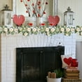 thumbnail image 4 of Decoración del hogar, decoración de habitaciones, decoración de paredes, 2 metros de rosas artificiales para San Valentín, envoltorios de flores falsas para bodas, decoración de San Valentín, rosas ar, 4 of 7