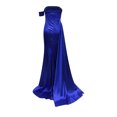 thumbnail image 5 of Moda mujer elegante Sexy Casual un hombro Delgado Sling Color sólido vestido largo falda vestido Pompotops  qwe12668, 5 of 5