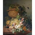 thumbnail image 3 of Eelke Jelles Eelkema 12x14 Black Modern Framed Museum Art Print Titled - Still Life with Flowers and Fruit (1824), 3 of 5