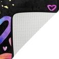 thumbnail image 5 of SKYSONIC Valentines Day Non-Slip Area Rug, Watercolor Rainbow Heart Floor Carpet Comfort Floor Mats Decor for Indoor Front Porch,Living Room, Bedroom,Kitchen,72"x48", 5 of 5