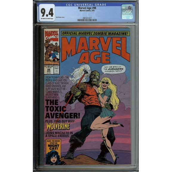 Marvel Age #98 - CGC 9.4 Comic Book
