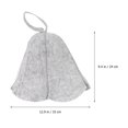thumbnail image 2 of 4pcs Felt Sauna Hat Hot Dry Steam Room Bath Hat Simple Head Protection Cover, 2 of 6