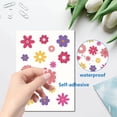 thumbnail image 3 of 1set 8 Sheets 8 styles PVC Waterproof Wall Stickers Self-Adhesive Decals for Window or Stairway Home Decoration Flower 200x145mm 1 sheet/style Plastic, 3 of 6