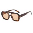 thumbnail image 4 of Gafas de sol Retro de doble puente para mujer, montura grande, leopardo, marrón, gafas con degradado, gafas de sol de diseñador de lujo a la moda, gafas de sol para hombre, 4 of 5