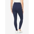thumbnail image 2 of Woman Within Plus Size Stretch-Cotton Knit Pull-On Pocket Leggings, 2 of 6