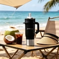 thumbnail image 4 of Vaso térmico de 40 oz con tapa de acero inoxidable Iceberg, gran capacidad, con pajita, ideal para viajes en coche, con aislamiento al vacío, perfecto para el hogar, la oficina o el gimnasio., 4 of 9