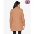 thumbnail image 4 of De La Creme Womens Wool Blend Hip Length Covert Coat, 4 of 5