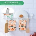thumbnail image 4 of Yayeee Pot Holders Kitchen Heat Resistant with Pocket 7"x9.8" Cotton Oven Cooking Hot Pads, Pink Fall Coffee, 4 of 7
