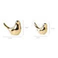 thumbnail image 3 of Fannuoncc Estatuas de pájaros de animales pequeños, decoración del hogar, adornos decorativos dorados de estilo moderno para sala de estar, dormitorio, gabinetes, escritorio de oficina (paquete de 2), 3 of 5