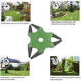 thumbnail image 4 of Steel Cutter Head Steel Trimmer Head 6 Teeth Sturdy Grass Trimmer Blade Durable Steel Razor Trimmer Head Flexible Professional Blade Easy Cutting for Lawn Weeding Garden�?reen�?, 4 of 5