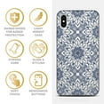 thumbnail image 4 of Case Yard iPhone-XS-Max Case Clear Soft & Flexible TPU Ultra Low Profile Slim Fit Thin Shockproof Transparent Bumper Protective Cover Drop Protective Cell Phone Cases (Bohemian Tile), 4 of 8
