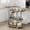 Black paint + gray, variant on GOCAPTAIN Bar Cart Serving Cart with Wine Rack & Glass Holder – 4-Tier Gold Rolling Cart, Storage Shelves with 360° Rotating Turntable for Home Bar, Kitchen, Dining, Living Room, gold