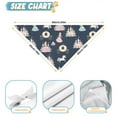 thumbnail image 6 of Dog Bandana 2 Pack,Dark Blue Princess Unicorn Pattern Bandanas for Dogs,Cat Bandana,Small/ Large Dog Bandana 2 Size,Dog Bandanas, 6 of 6