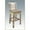 Wild Life Pattern, variant on Montana Collection Barstool w/ Back, Ready to Finish, Ergonomic Wooden Seat
