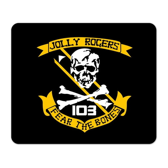 Jolly Rogers VFA-103 Fear The Bones Mouse Pad 1/8 Thick