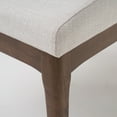 thumbnail image 5 of GDF Studio Hampton Mid Century Modern Fabric Upholstered 5 Piece Dining Set, Light Beige and Walnut, 5 of 6