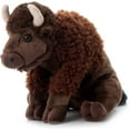 thumbnail image 3 of The Petting Zoo Bison Stuffed Animal, Gifts for Kids, Wild Onez Zoo Animals, Sitting Bison Plush Toy 12 inches, 3 of 7