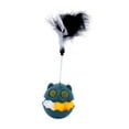 thumbnail image 1 of Wobbling Cat Toy, Wobbling Interactive Cat Toy with Feather Built in Mint Ball Relieve Boredom Interesting Interactive Teaser Cat Toy for Engaging Play, 1 of 8