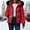 Red, variant on Women Jacket Womens Winter Coats Waterproof Zip Up Short Warm Snow Jacket Windproof Winter Jacket Outerwear with Pockets Red L