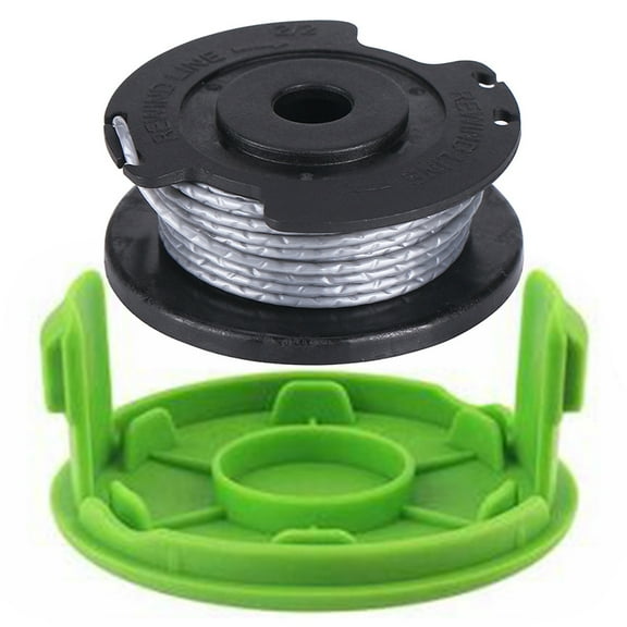 Trimmer Replacement Spool Compatible with Greenworks 21287, Replacement Spool 20ft 0.059" 2-Pack (1-Line Spool   1 Cap)