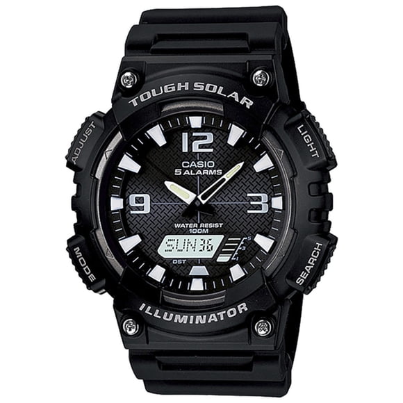 Reloj CASIO AQ-S810W-1AVCF Tough Solar World Time-Negro negro 52 mm
