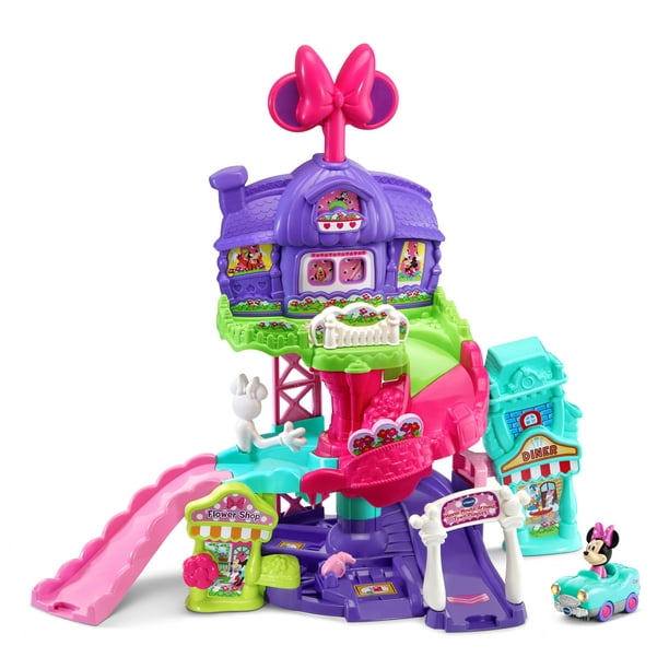 VTech Go! Go! Smart Wheels Minnie Mouse Around Town Playset with Car