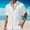 White, variant on EQWLJWE Compression Shirt for Men's Casual Shirts Stylish Solid Color Short Sleeve Lapel Collar Button Down Shirt Wrinkle Free Soft Summer Beach Tops for Office