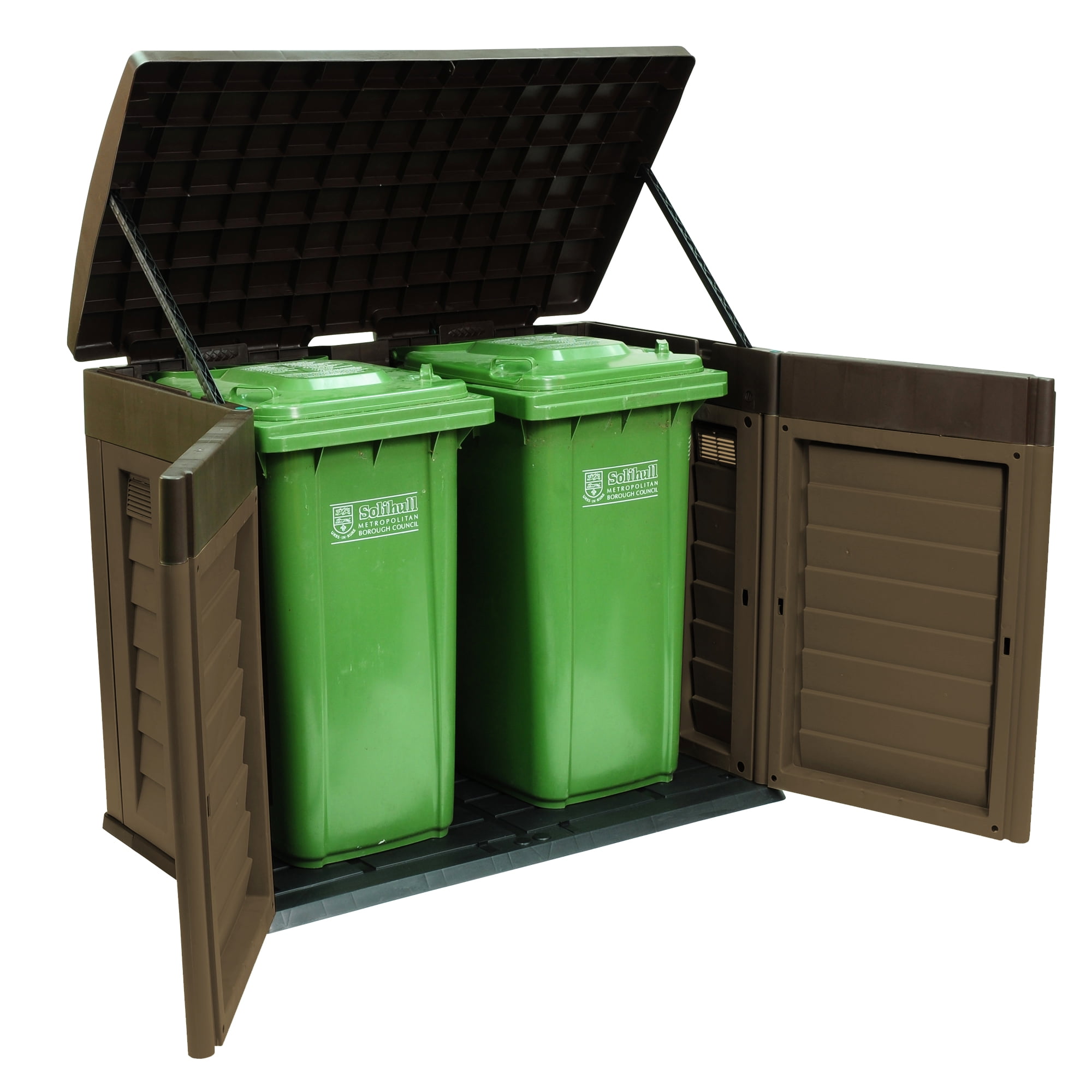 Starplast Garden Plastic Storage Shed "Willy", Mocha/Brown