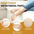 thumbnail image 4 of XIRQI 3 Pairs Metatarsal Foot Pads for Women and Men,Foot Pads for Balls of Feet Cushions Pain Relief,Morton's Neuroma Relief,Metatarsal Support, 4 of 7