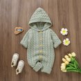 thumbnail image 2 of Sngxgn Baby Girl Cotton Bodysuit Long Sleeve Jumpsuit Outfits Clothes(Green,62), 2 of 9