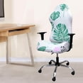 thumbnail image 3 of pitrice Swivel Computer Gaming Chair Cover Stretch Armchair Cover Green Leaf, 3 of 9