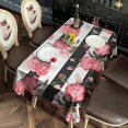 thumbnail image 2 of Pioneer Flower Floral Print Pattern Rectangle Tablecloth 60"x120",Waterproof Polyester Rectangle Table Cloth, Wipeable Spillproof Polyester Tablecloth for Dining, Camping, Indoor and Outdoor, 2 of 6
