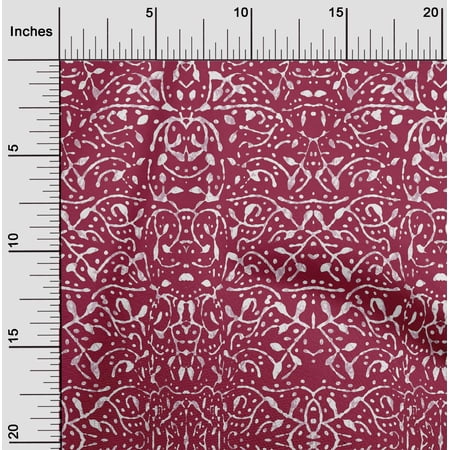 oneOone Cotton Poplin Twill Red Fabric Abstract Block Fabric For Sewing Printed Craft Fabric By The Yard 56 Inch Wide