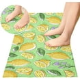 thumbnail image 4 of Lemons Leaves 39" x20" Soft and Absorbency Bathroom Rugs, Fast Drying Machine Washable Bath Mat for Bathroom Kitchen Bathtub Home Decorations, 4 of 7