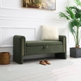 thumbnail image 2 of LUCKHAO 52” Modern Teddy Bedroom Bench, Storage Bench Ottoman End of Bed Bench with Armrest, for Bedroom, Entryway, Closet, 2 of 10