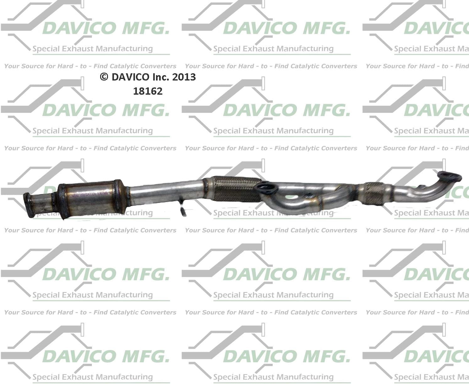 Davico Mfg Catalytic Converter P/N:18162 Fits select: 2004-2006 KIA AMANTI, 2001-2005 HYUNDAI XG
